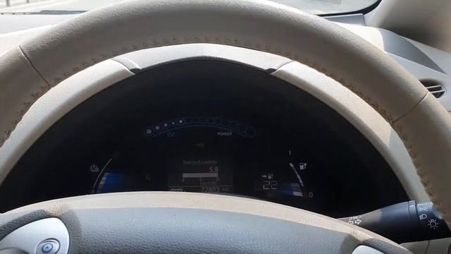 4 шара рекуперации на Ze0 в жаркую погоду. ниссан лиф