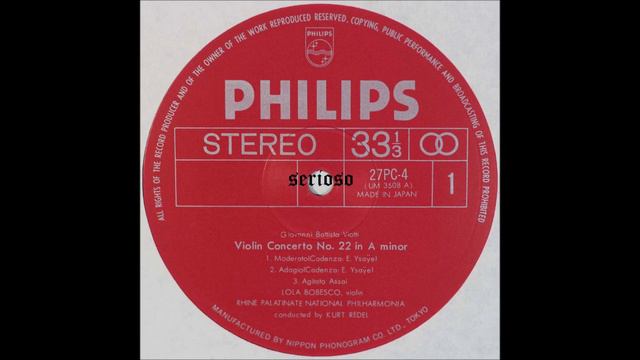 Viotti, Violin Concerto No 22, Bobesco