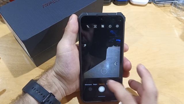 HOTWAV W10 - Android 12, IP68, IP69K, 6,53 дюйма, HD+, 4 Гб, 32 ГБ, 15А, 4 ядра - распаковка