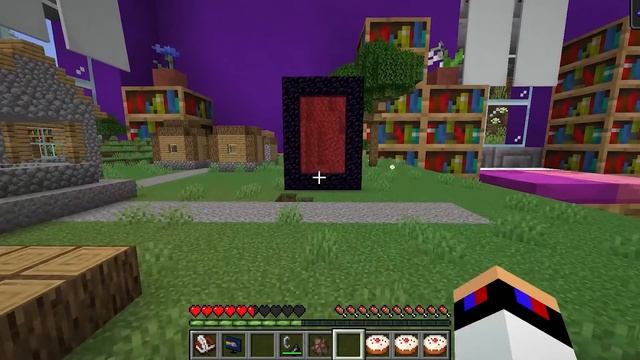 ИГРУШЕЧНАЯ ДЕРЕВНЯ ЖИТЕЛЕЙ в МАЙНКРАФТ ! ДЕВУШКА НУБ И ПРО ВИДЕО ТРОЛЛИНГ MINECRAFT