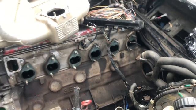 Где находится номер двигателя BMW E34 3.5