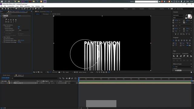 «Тающий» текст Adobe After Effects урок