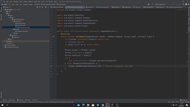 Создание плагинов Minecraft 4  Команды. Аргументы