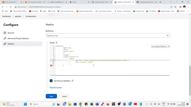 Scripted Pipeline Project | Softwere Development Lifecycle | SDLC