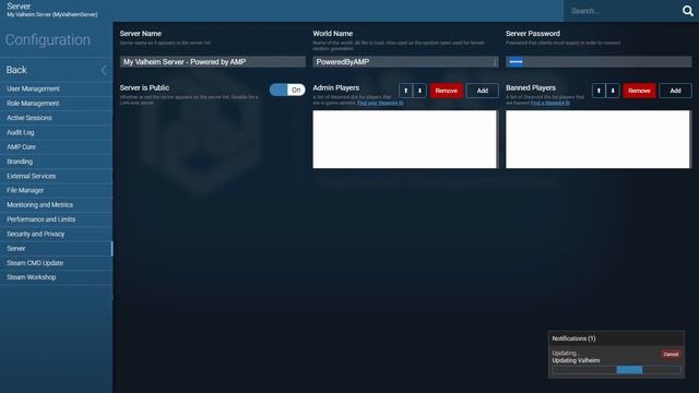 Creating A Valheim Server The Easy Way Using  AMP