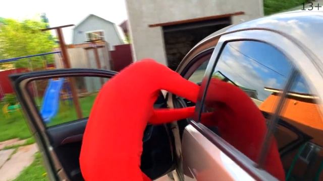 Mr. Joe On Car Nissan Cedric Blocked Road To Mr. Joker On SUV Mitsubishi Outlander 13+