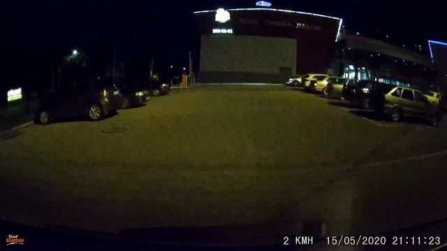 Street Guardian SGGCX2PRO - Задняя камера IMX291 за тонировкой. Ночь - парковка.