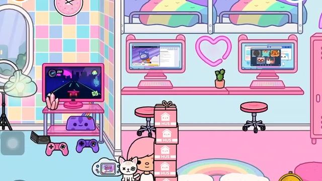 Обустройство дома предметами из новой локации в игре Тока Бока  (