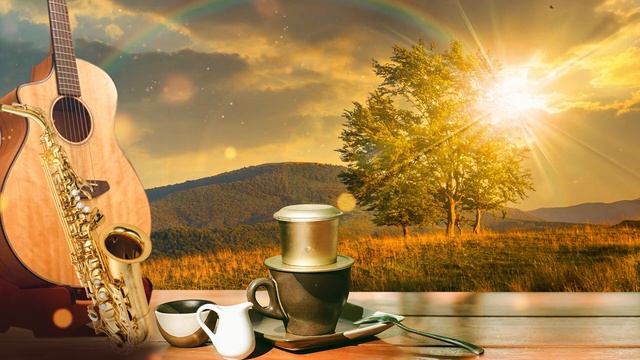 Саксофон, расслабляющая музыка для кафе