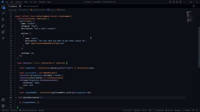 Avatar Command | Discord Bot Development Episode 6