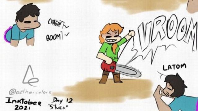 Minecraft Comic:Alex And Steve - 