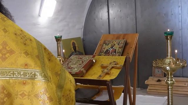 Молебен на колокольне