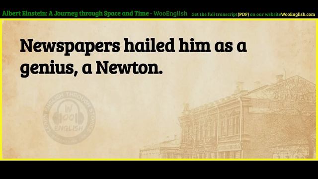 Learn English Through Story ⭐ Level 3 – Albert Einstein – Graded Reader | WooEnglish
