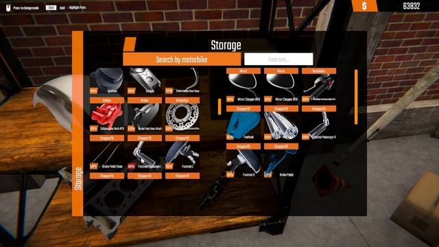 Biker Garage: Mechanic Simulator Gameplay | Custom Chopper | Repaint And Customization | Realistic