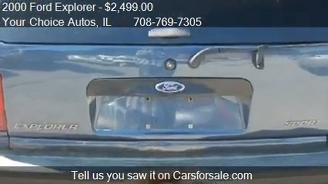2000 Ford Explorer Sport 4WD - For Sale In Posen, IL 60469