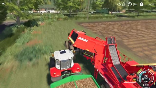Harvesting Potatoes With GRIMME Equipment | Lakeland Vale | Farming Simulator 19 | Timelapse #52