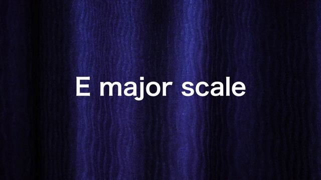 E major scalepiano practice