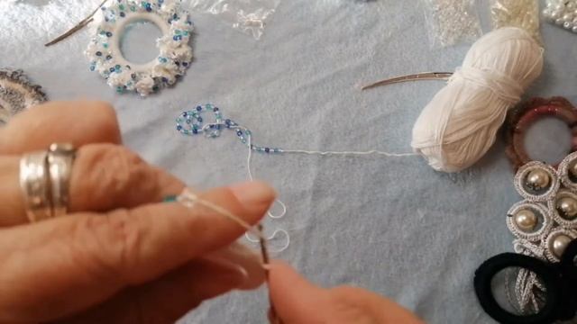 Мастер класс. Фибула. Мастер класс по вязанию застёжки фибула с бисером и бусинами.