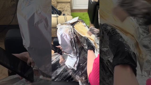 Яркое окрашивание, сплит , градиент , неон