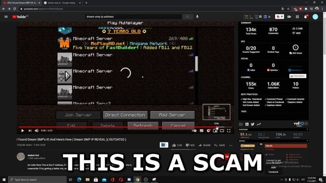 I Found Dream SMP IP Address...