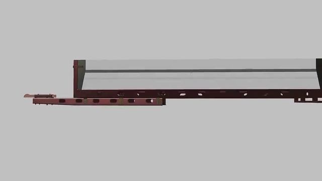 Рама прицепа с бортами