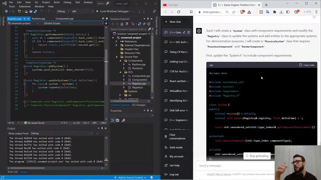 How To Use ChatGpt To Program A Video Game Engine! #1