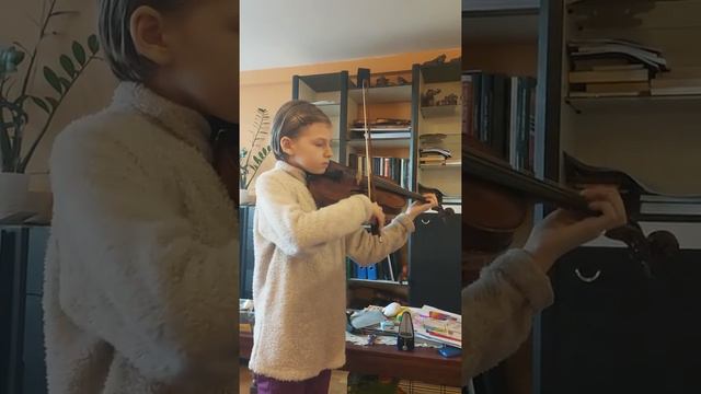 Schradieck, #3, Violin Book 1, Marianna Pazhik.