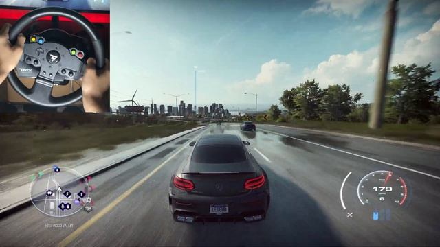 NFS Heat - Mercedes AMG C63 | Thrustmaster TMX