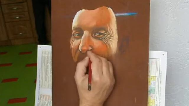 Рисуем пастелью на наждачной бумаге