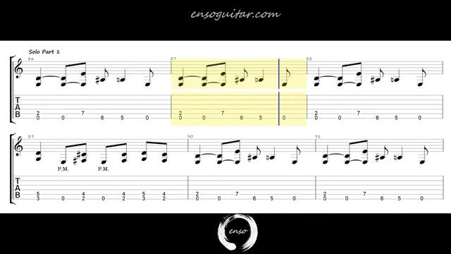 Metallica - Enter Sandman Rhyhtm Guitar Tab {Full Speed}