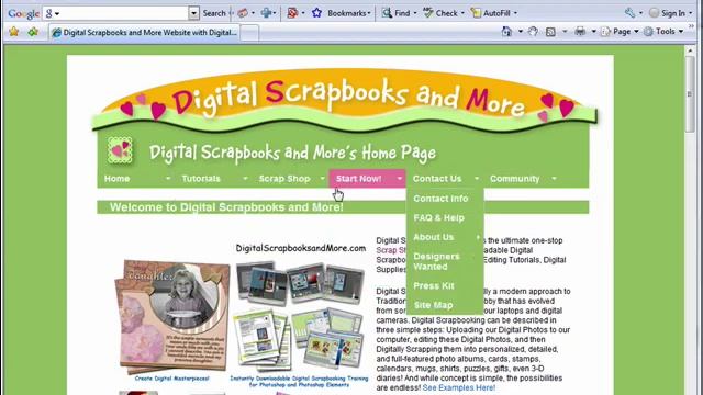 Digital Scrapbooking & Photo Editing Training FREEBIES