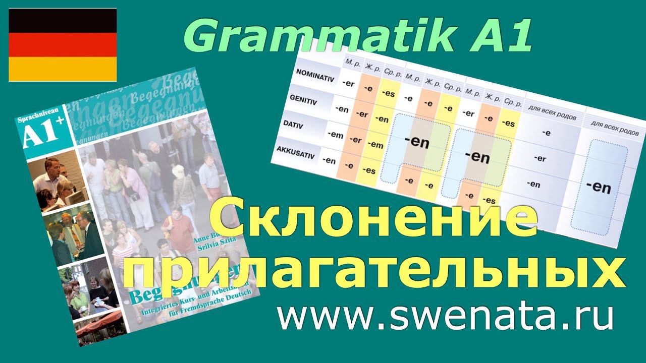 Grammatik A1 Склонение прилагательных. Работа в учебнике А1