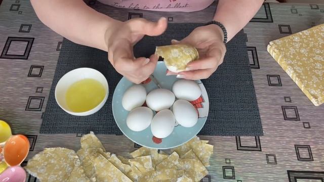 Пасхальные яйца в технике ДЕКУПАЖ. Делать очень быстро! Никаких красителей!