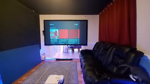 1000 Lumens With Meter Lux On Our  Blue Contrast Shifting Phoenix Screen Paint And Discussions.