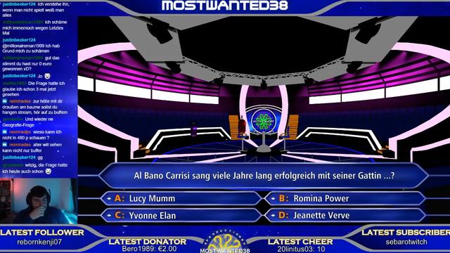 [DE] Millionaire Simulator / Wer Wird Millionär? | Season 5 | Episode 2 (Livestream Vom 10.11.2018)