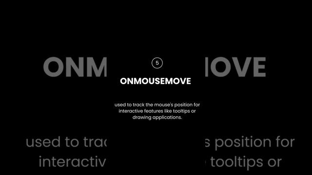 Type OF Javascript Mouse Events #javascript #software #webdevelopment #coding #programming