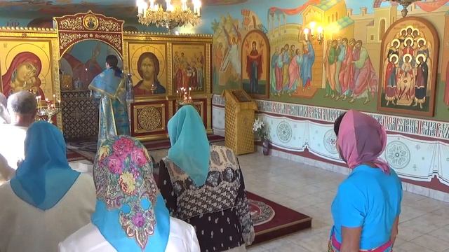 Божественная Литургия в домовом храме Двенадцати апостолов, Абакан,  5.08.2016 г.