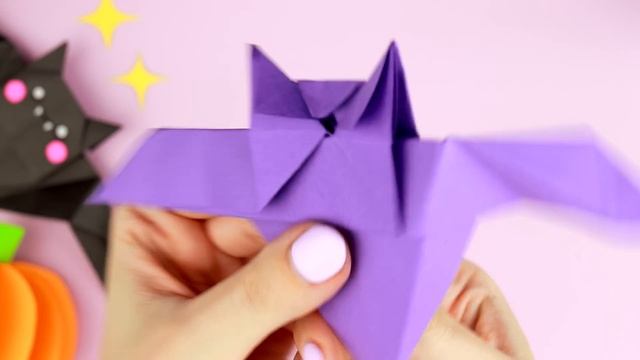 Оригами Идеи на Хэллоуин | Летучая мышь, тыква и призрак | Origami & Paper Craft Ideas For Hallowee
