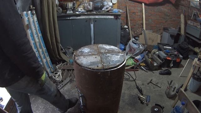 Супер печь -БУРЖУЙКА в ГАРАЖ//Super Oven - BURGROUIKA In The GARAGE