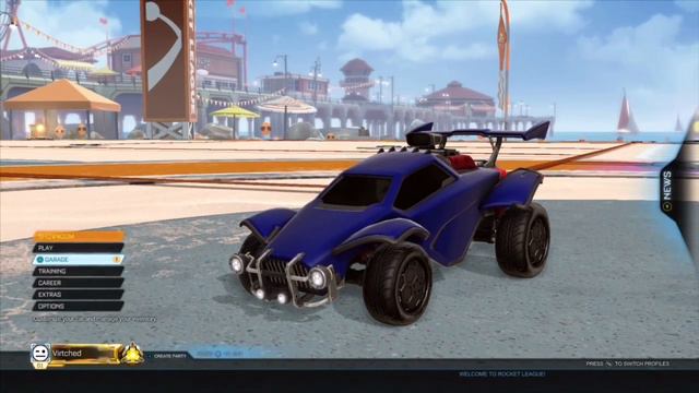 Rocket League Summer Menu + Wii Sports Resort Theme Music