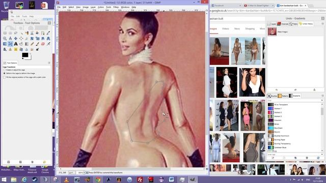 Un-Photoshop Kim Kardashian.