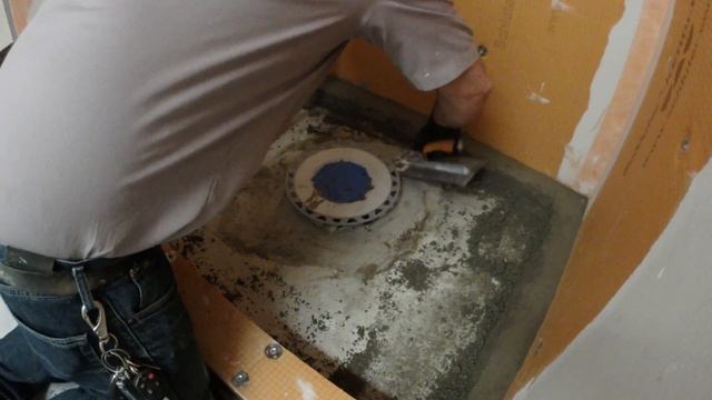How To Install A Mortar Shower Pan On Concrete. Pre Slope/ Pre Pitch
