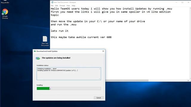 Install Updates For Lite Edition V4