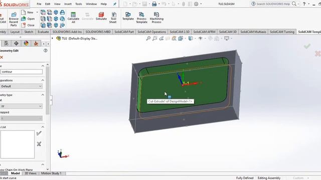SolidCam Machining: Pocket Operation And Generate Gcode