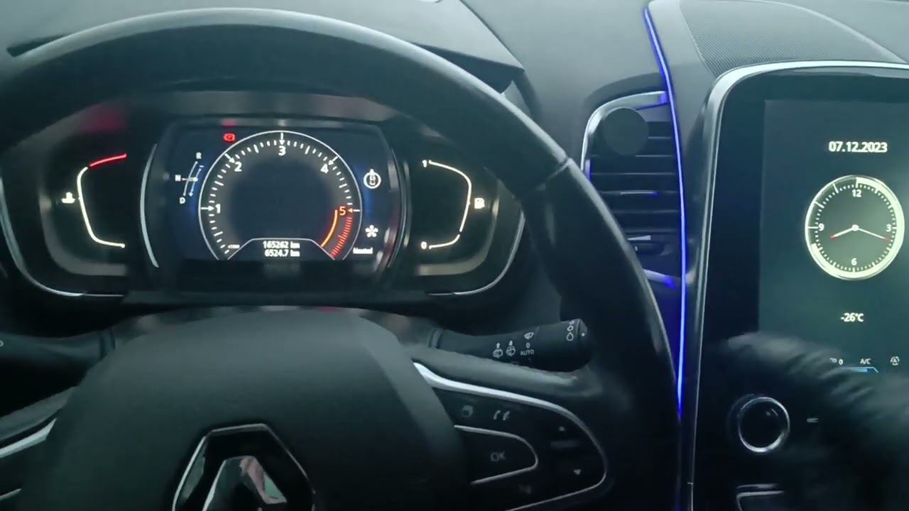 Запуск двигателя Renault Espace 5 2.0dci  M9r650 в -26гр Engine Start