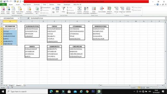 Membuat Combo Box Pada Exce || Pekerjaan Jadi Cepatl