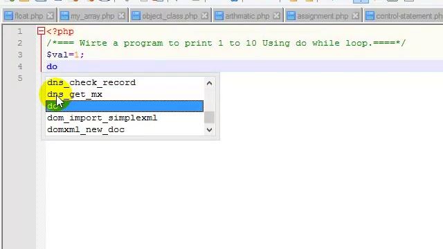 Do While Loop In PHP