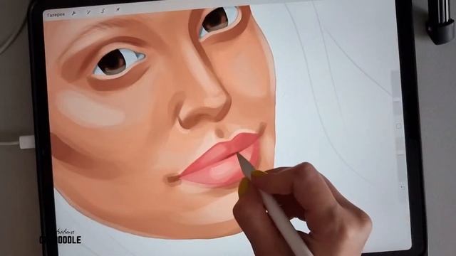 РИСУЮ ЛИЦО: тени, блики. Волосы. Часть 1 | Ok_doodle