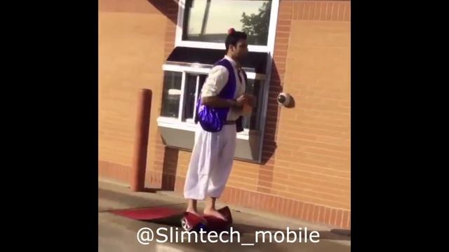 на Гироскутере как на красной дорожке, гиробод - Slimboard