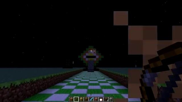 Простая мишень в майнкрафт